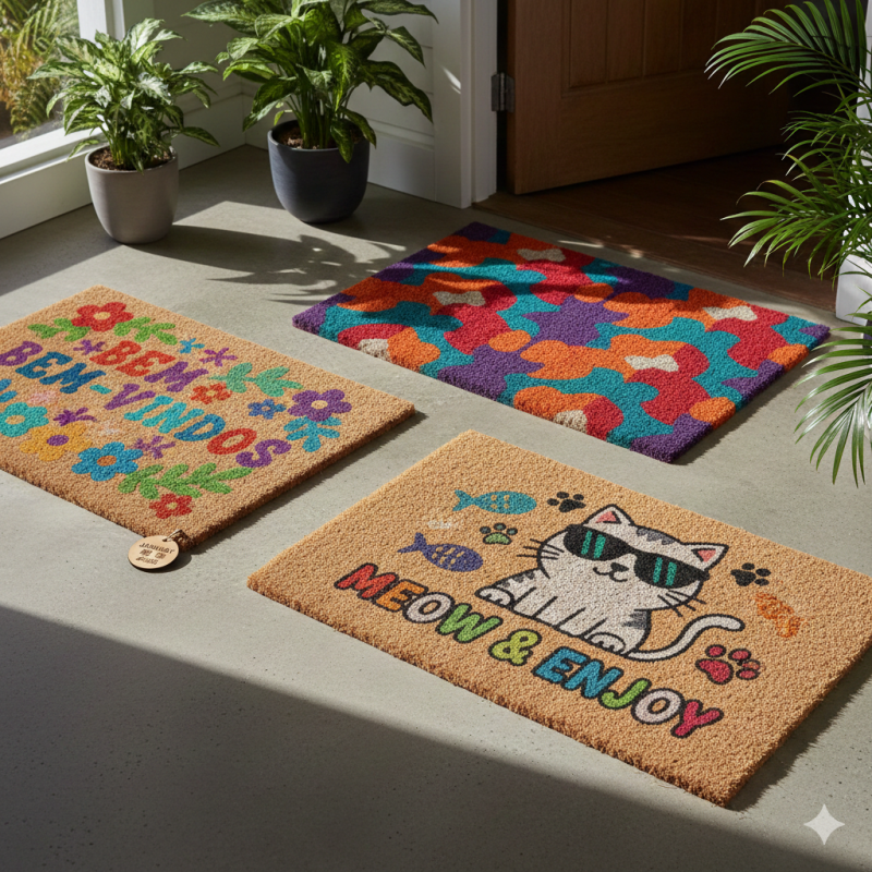 Capachos Personalizados: Dicas para Criar uma Entrada Aconchegante e Acolhedora na Sua Casa